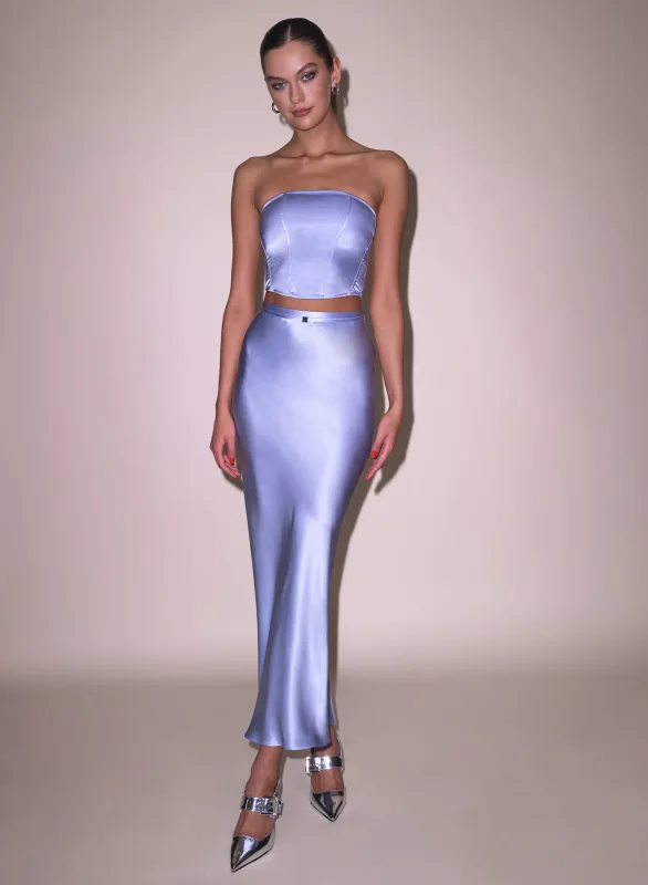 Silk Bias Skirt sold by Fleur du Mal