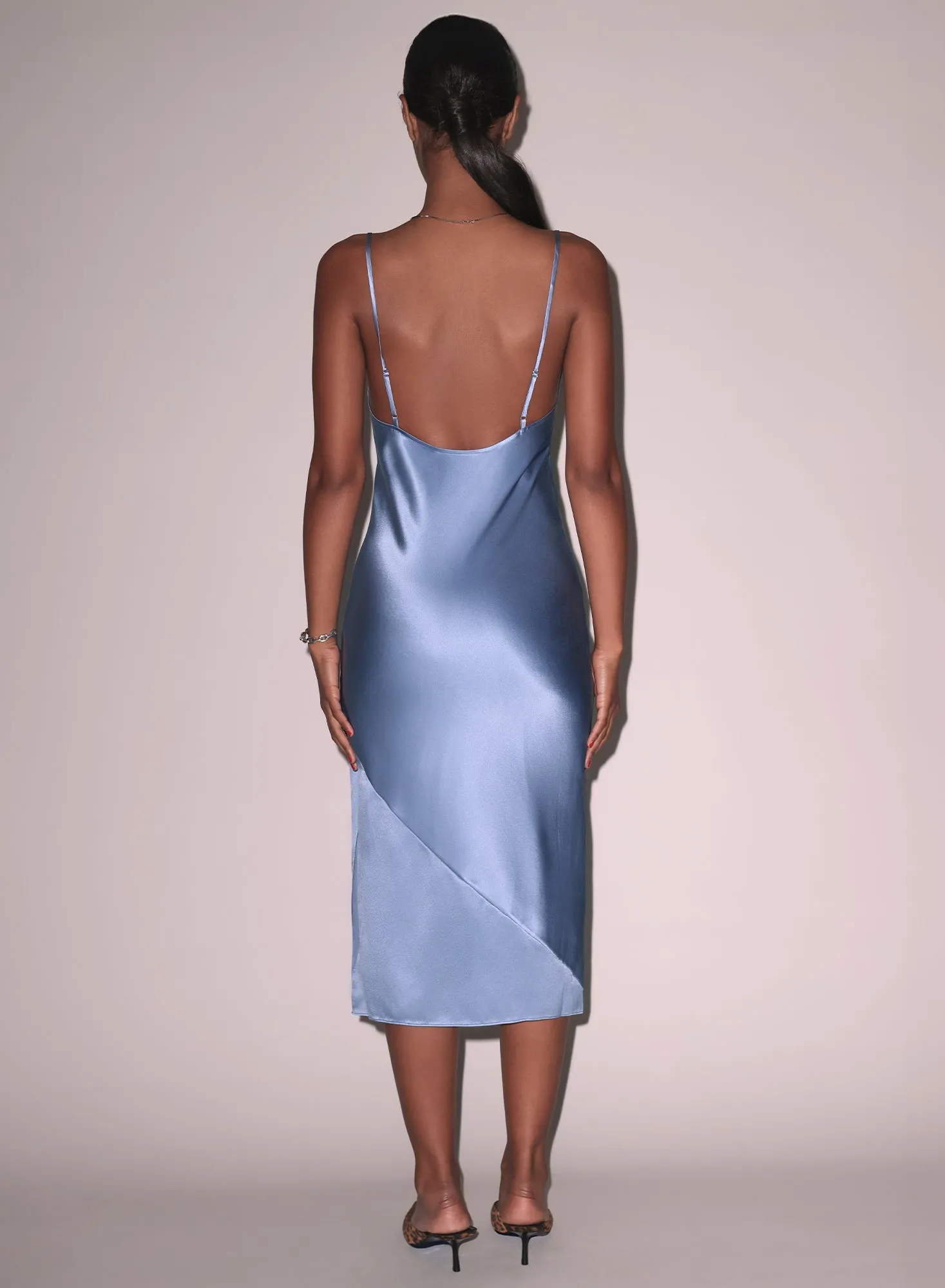 Silk Bias Slip Dress sold by Fleur du Mal product image thumbnail 3
