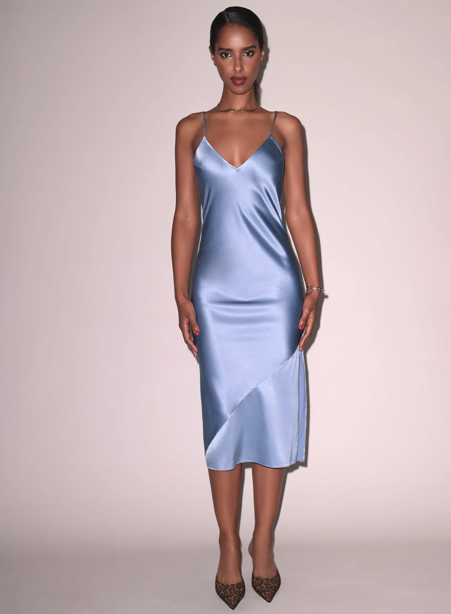 Silk Bias Slip Dress sold by Fleur du Mal product image thumbnail 4