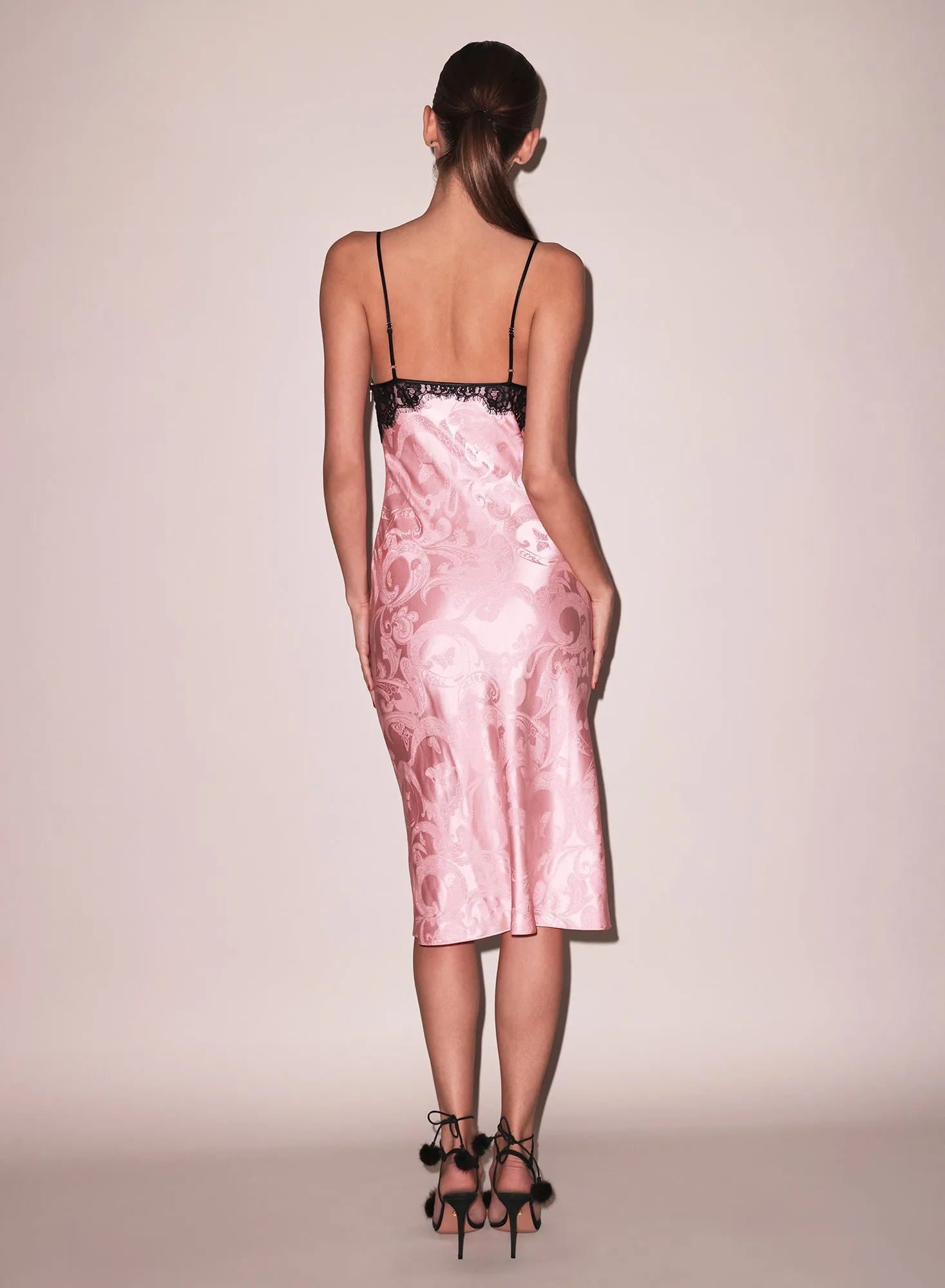 Butterfly Jacquard Slip Dress sold by Fleur du Mal product image thumbnail 3