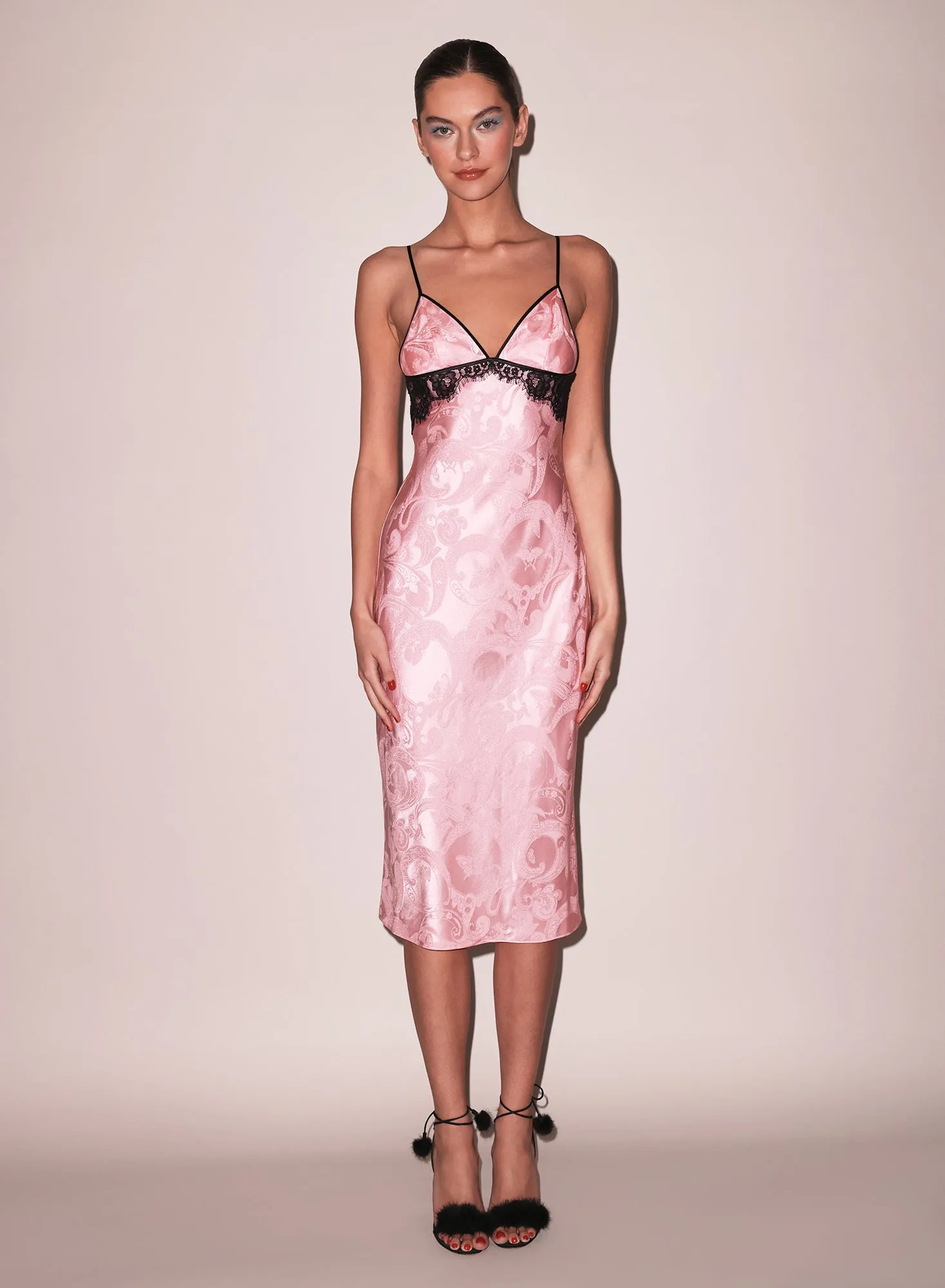 Butterfly Jacquard Slip Dress sold by Fleur du Mal product image thumbnail 2