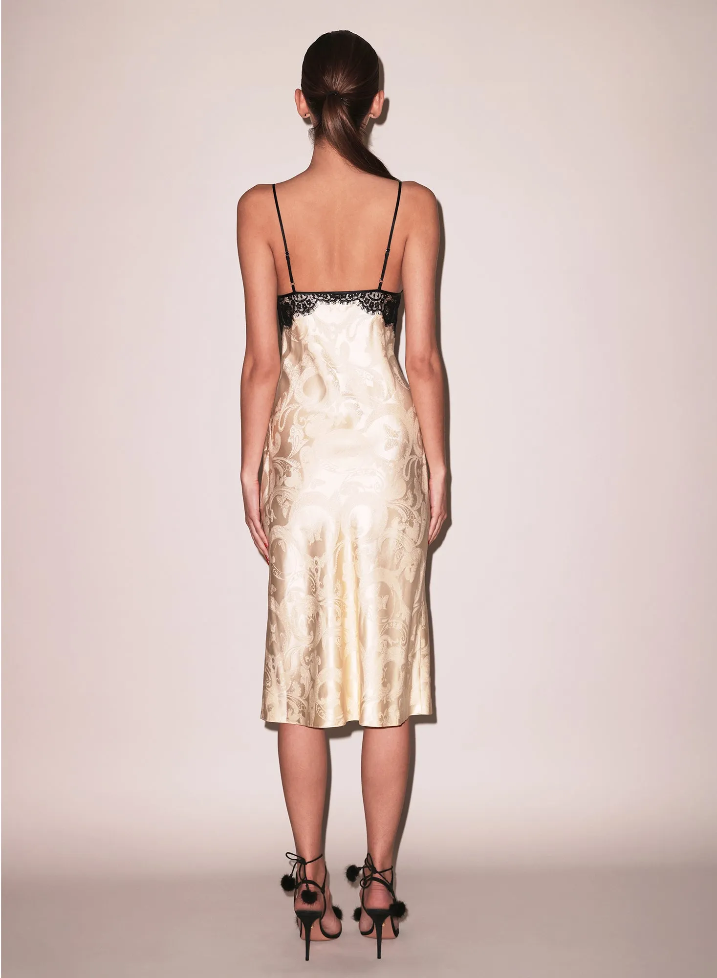 Butterfly Jacquard Slip Dress sold by Fleur du Mal product image thumbnail 3