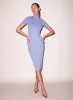 Sleek Jersey Mock Neck Dress sold by Fleur du Mal