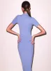 Sleek Jersey Mock Neck Dress sold by Fleur du Mal