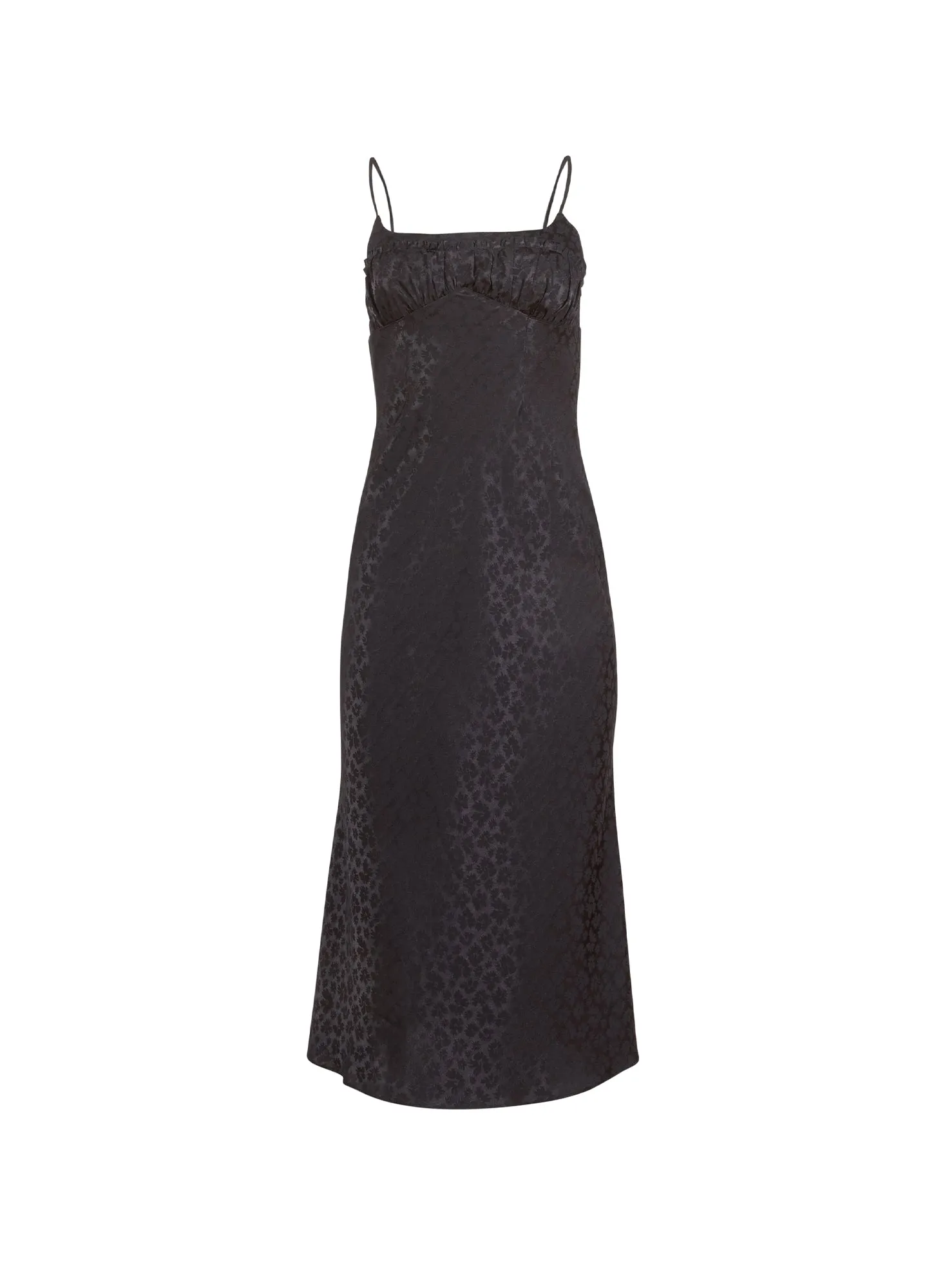 Pansy Jacquard Ruched Bust Dress sold by Fleur du Mal product image thumbnail 3