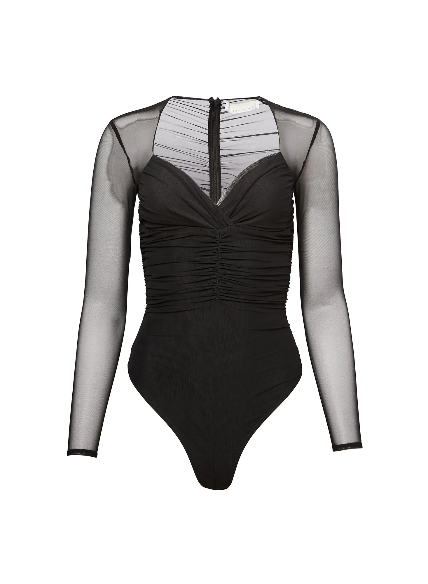 Ruched Long Sleeve Bodysuit sold by Fleur du Mal product image thumbnail 4