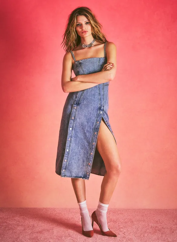 Denim Undo Me Dress sold by Fleur du Mal