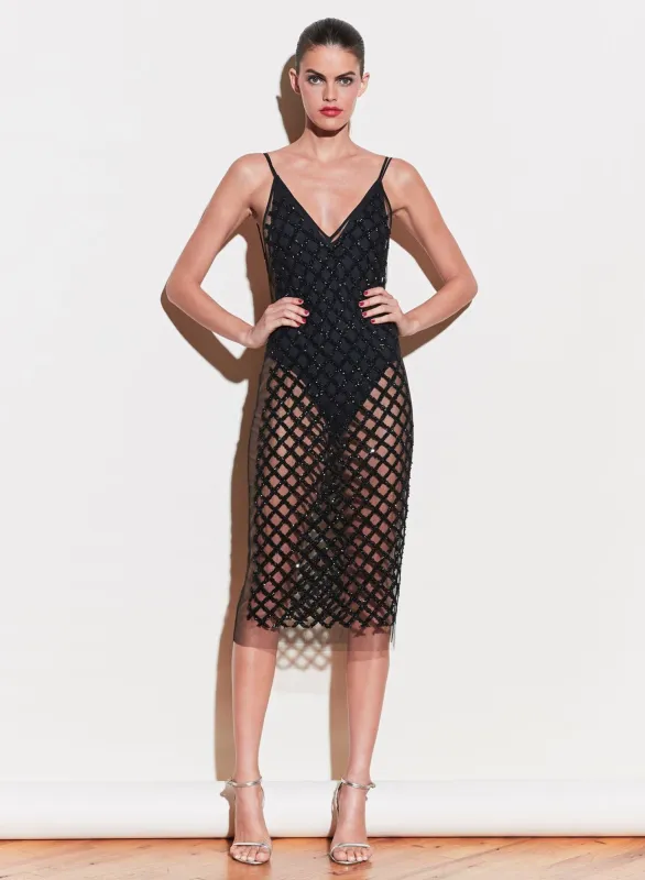 Embroidered Slip Dress with Bodysuit sold by Fleur du Mal