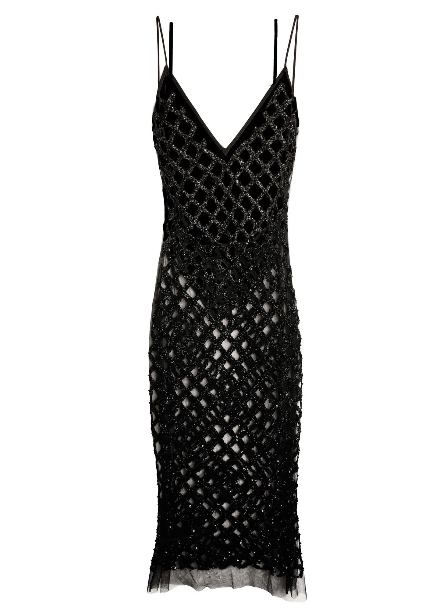 Embroidered Slip Dress with Bodysuit sold by Fleur du Mal product image thumbnail 4