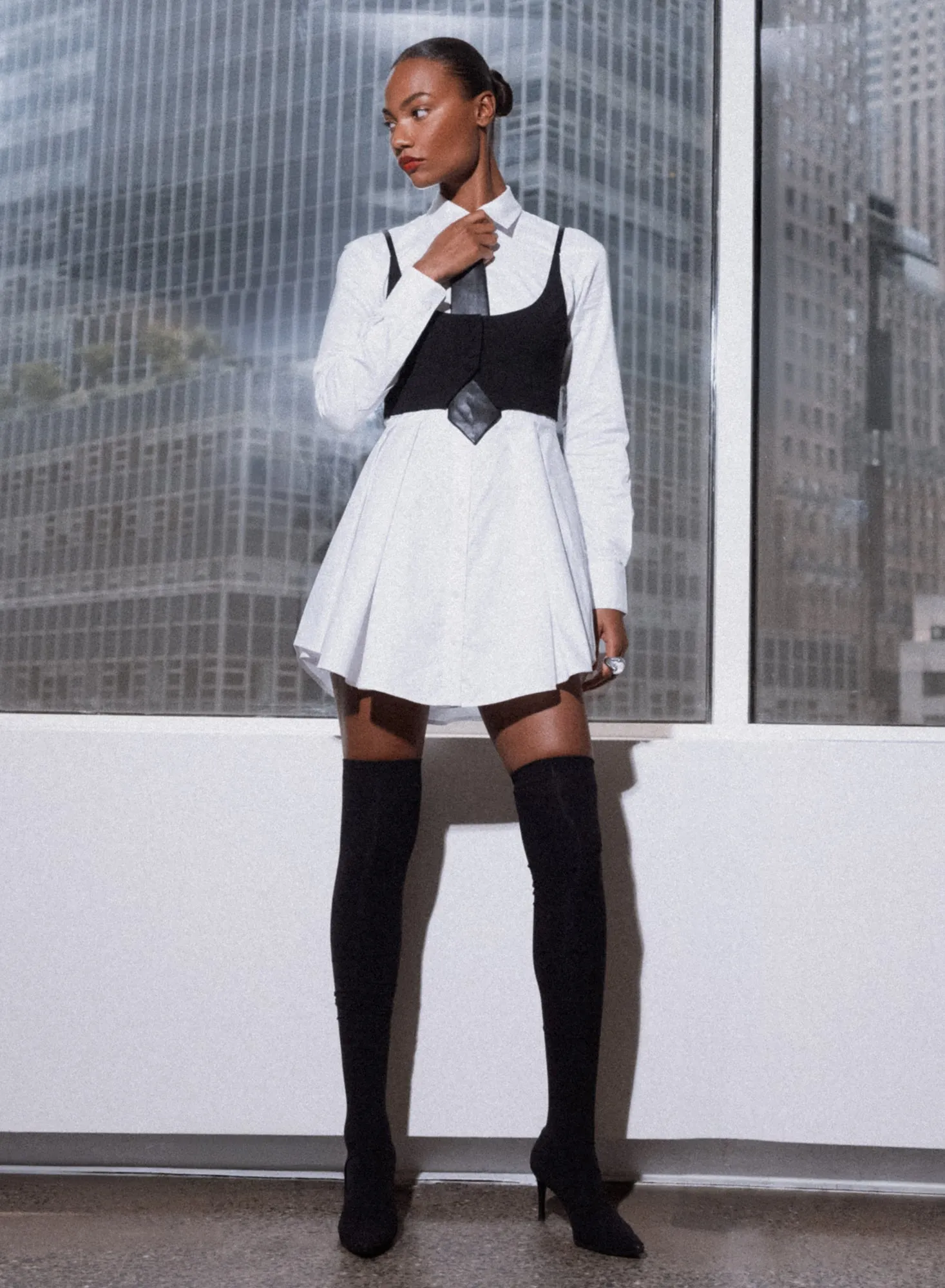 Zoe Shirt Dress sold by Fleur du Mal product image thumbnail 5