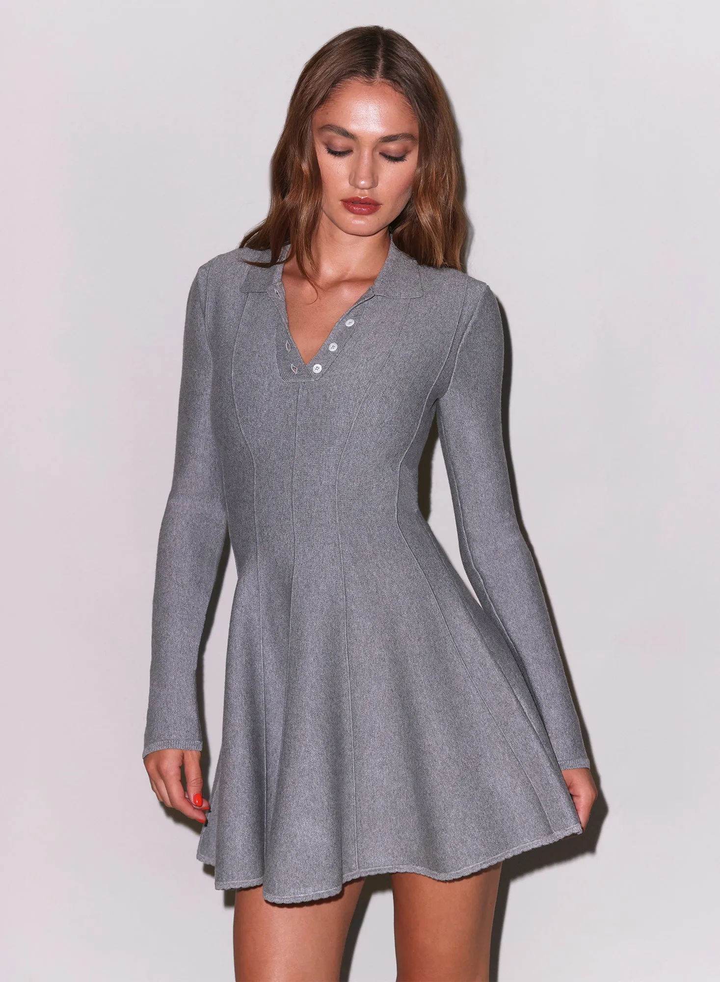 Henley Flared Corset Dress sold by Fleur du Mal product image thumbnail 5