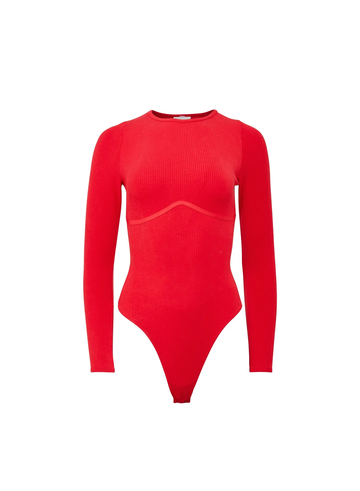 Hourglass Rib Long Sleeve Bodysuit sold by Fleur du Mal product image thumbnail 3