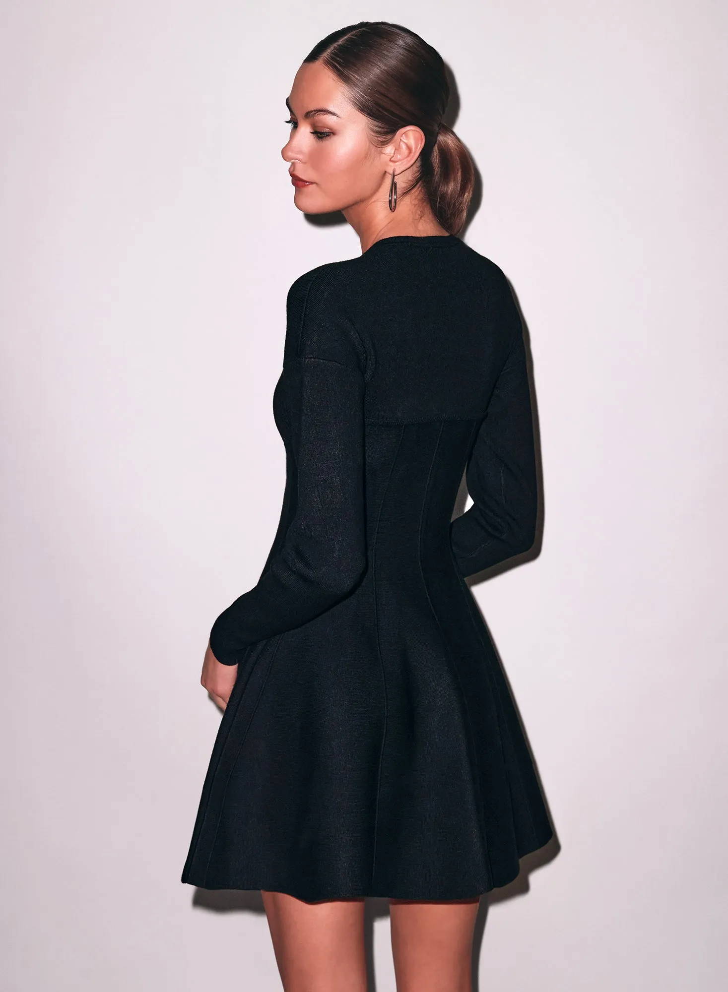 V-Neck Flared Corset Dress sold by Fleur du Mal product image thumbnail 4