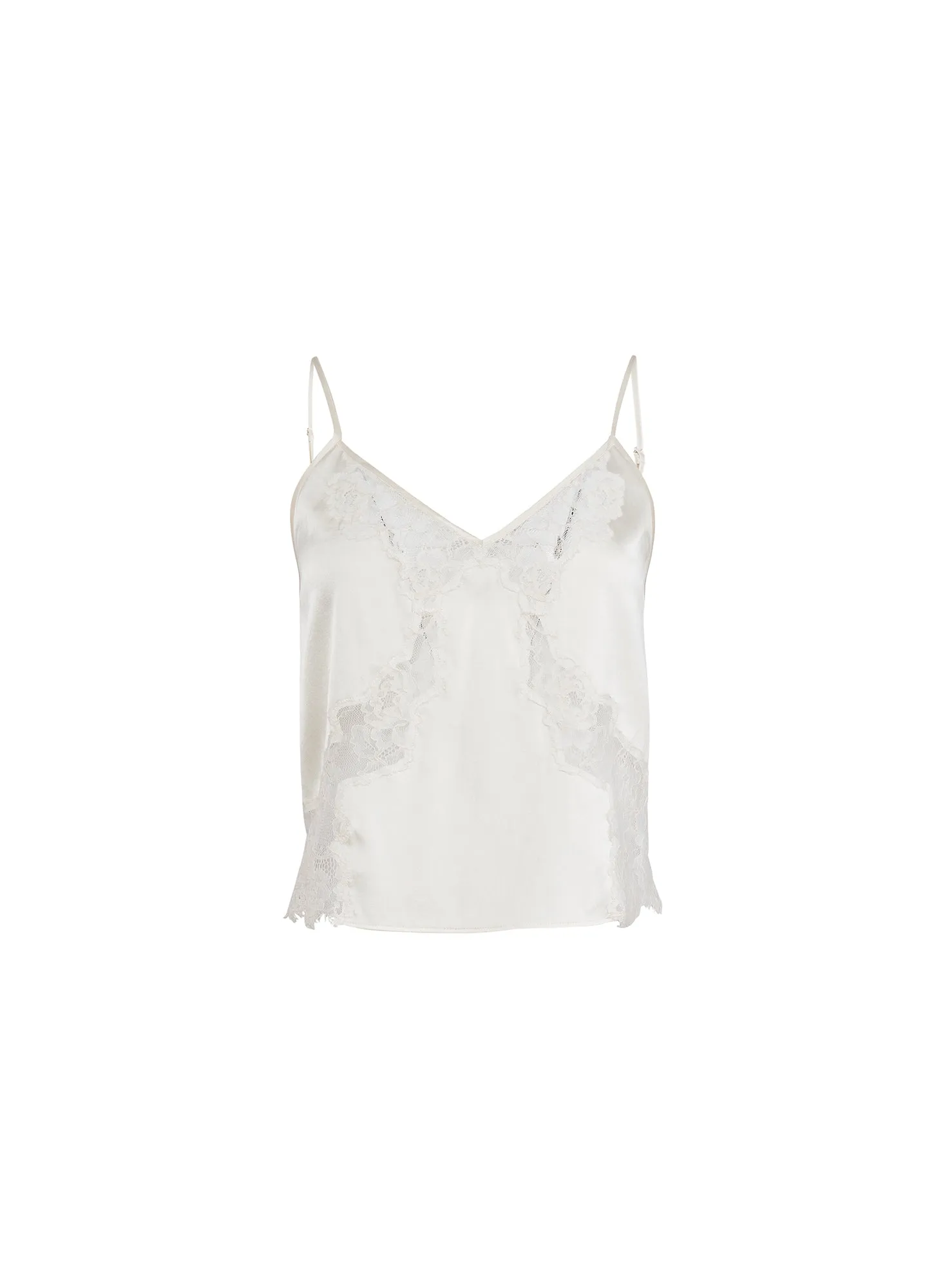 Juliet Lace Silk Cami sold by Fleur du Mal product image thumbnail 3