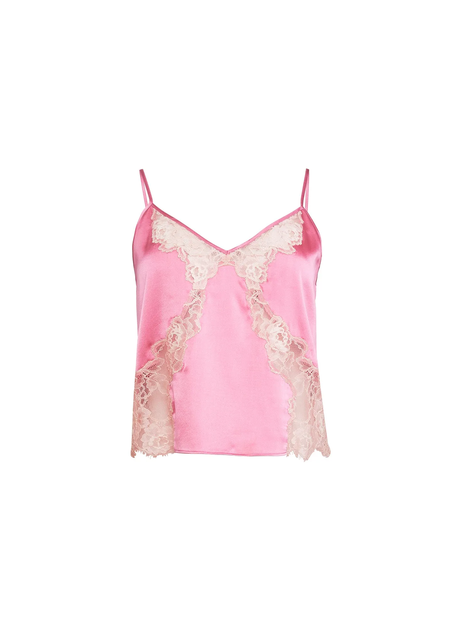 Juliet Lace Silk Cami sold by Fleur du Mal product image thumbnail 4