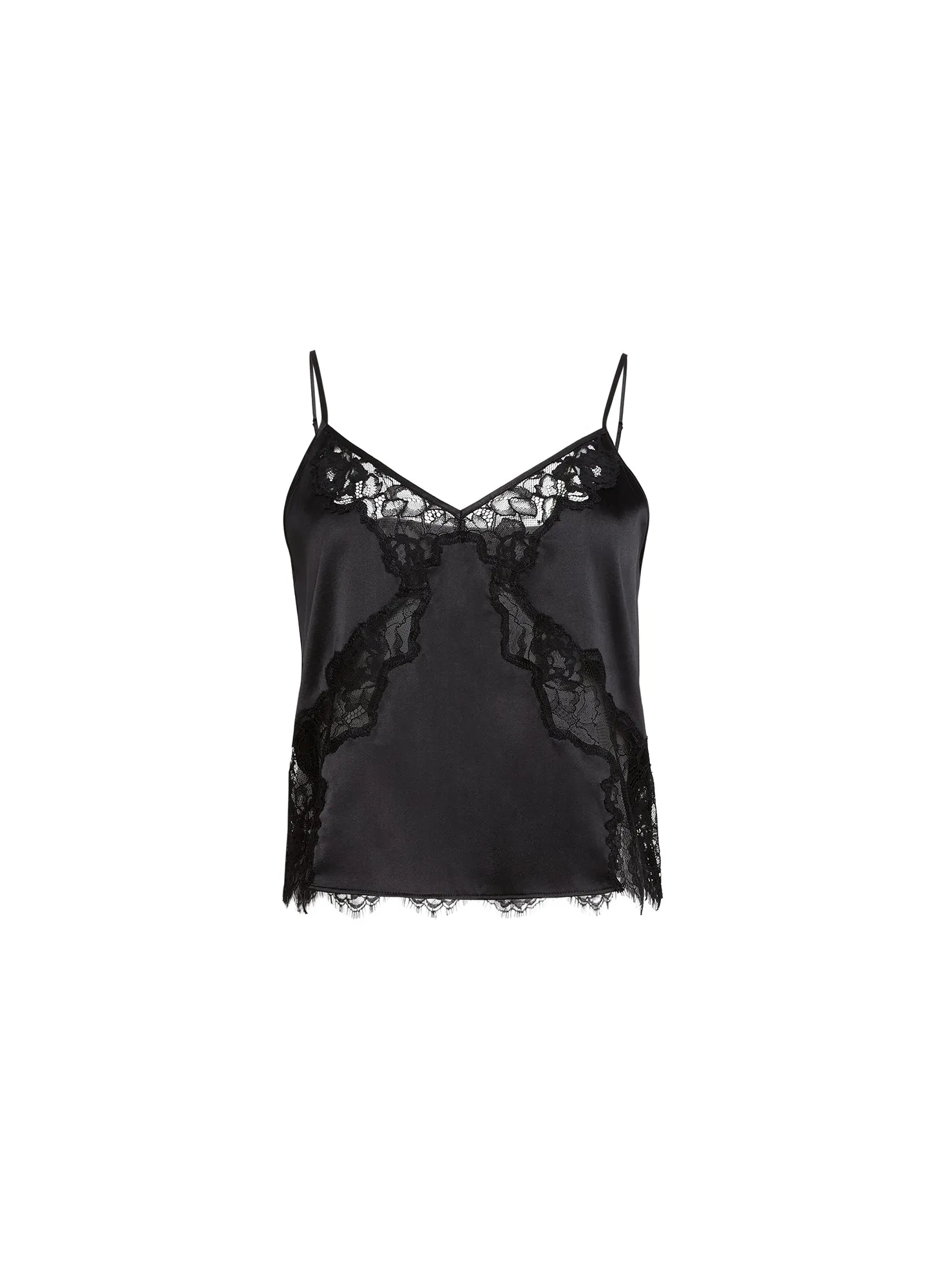 Juliet Lace Silk Cami sold by Fleur du Mal product image thumbnail 3