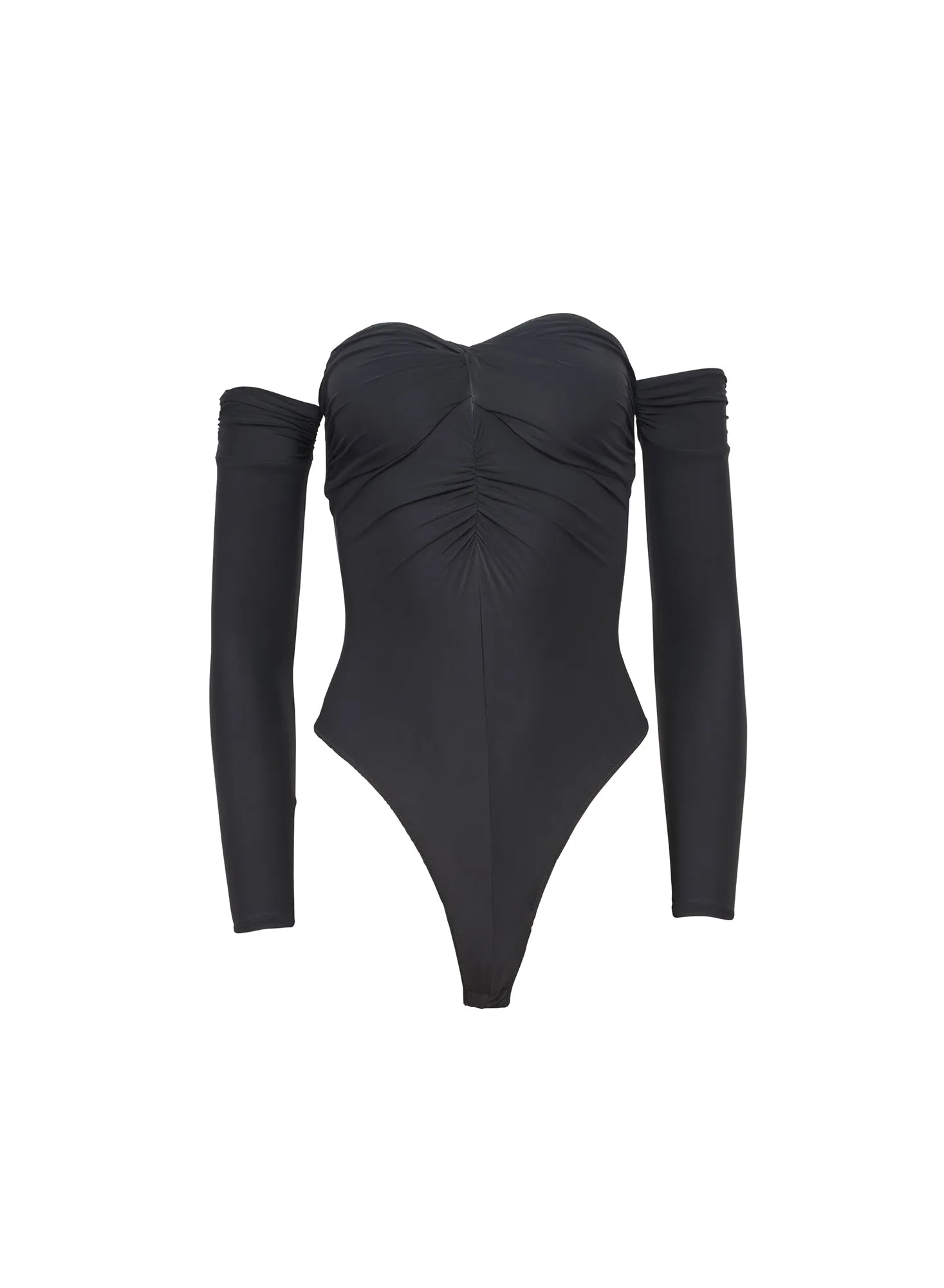 Jersey Ruched Bodysuit sold by Fleur du Mal product image thumbnail 4
