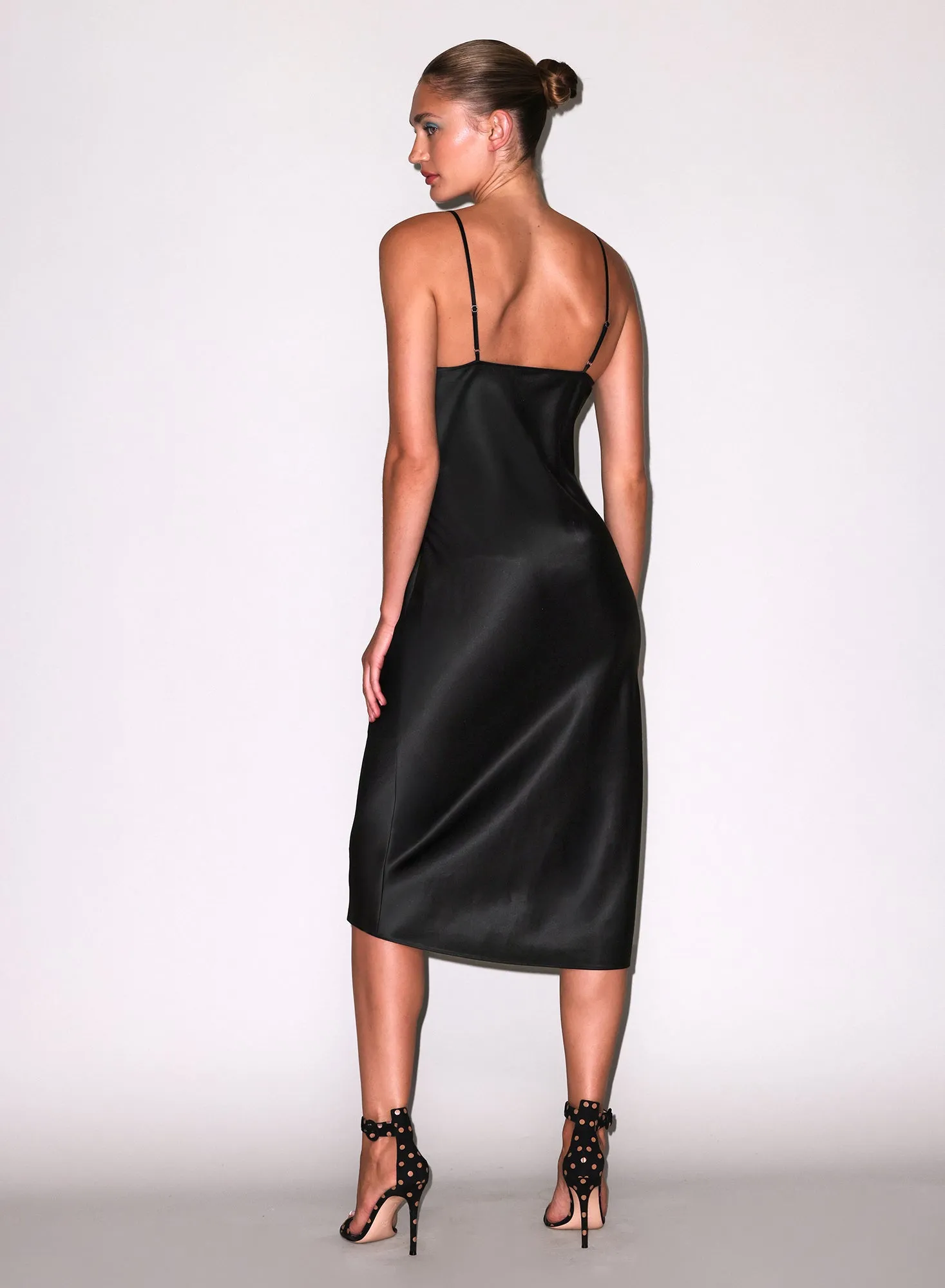 Silk Cowl Slip Dress sold by Fleur du Mal product image thumbnail 3