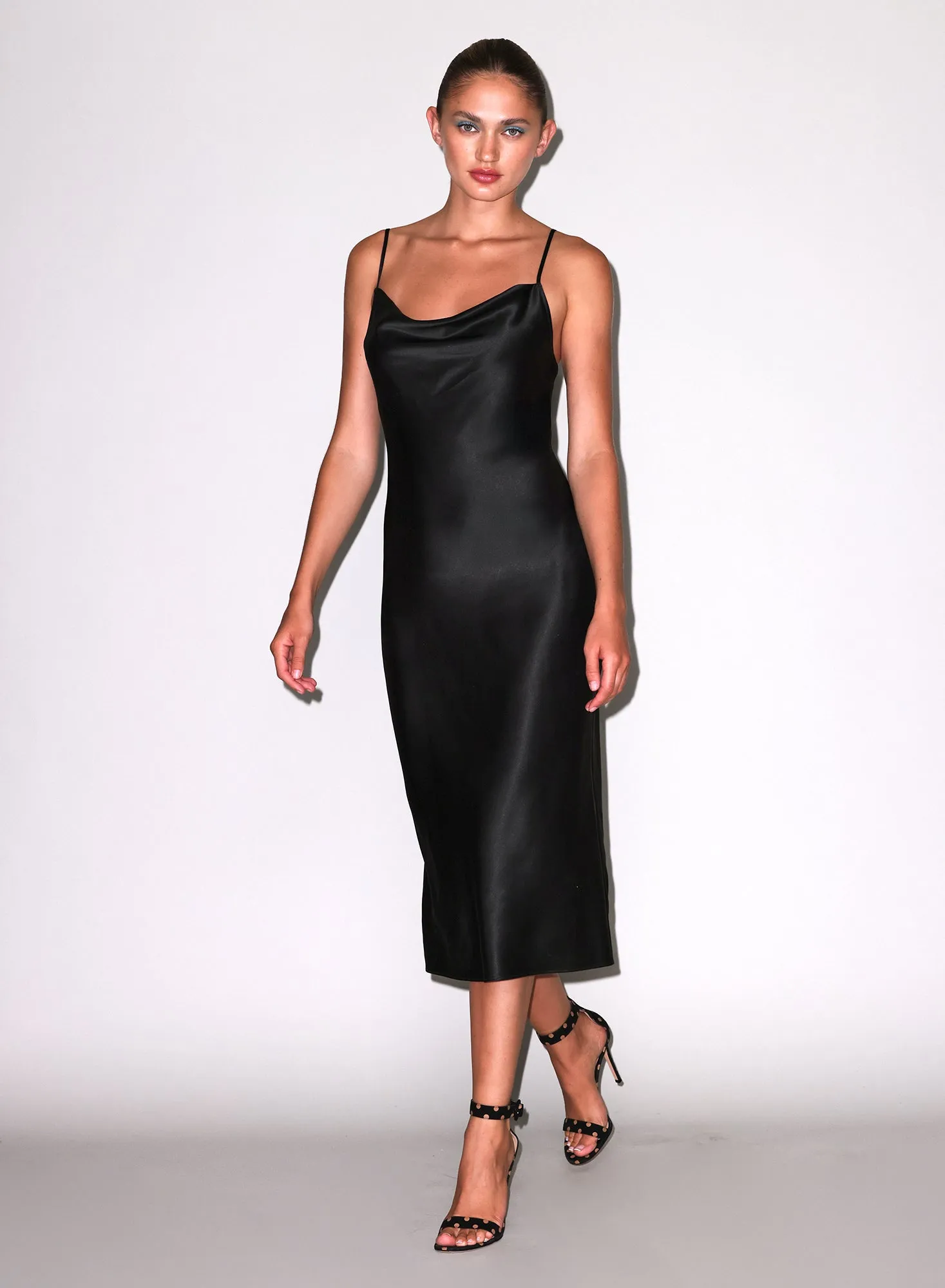 Silk Cowl Slip Dress sold by Fleur du Mal product image thumbnail 5
