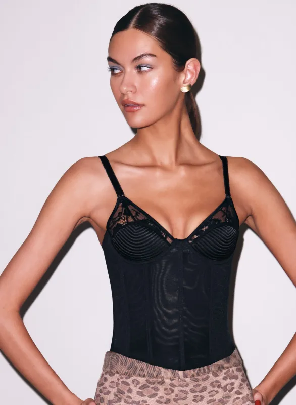 Juliet Lace Bebe Bustier made by Fleur du Mal