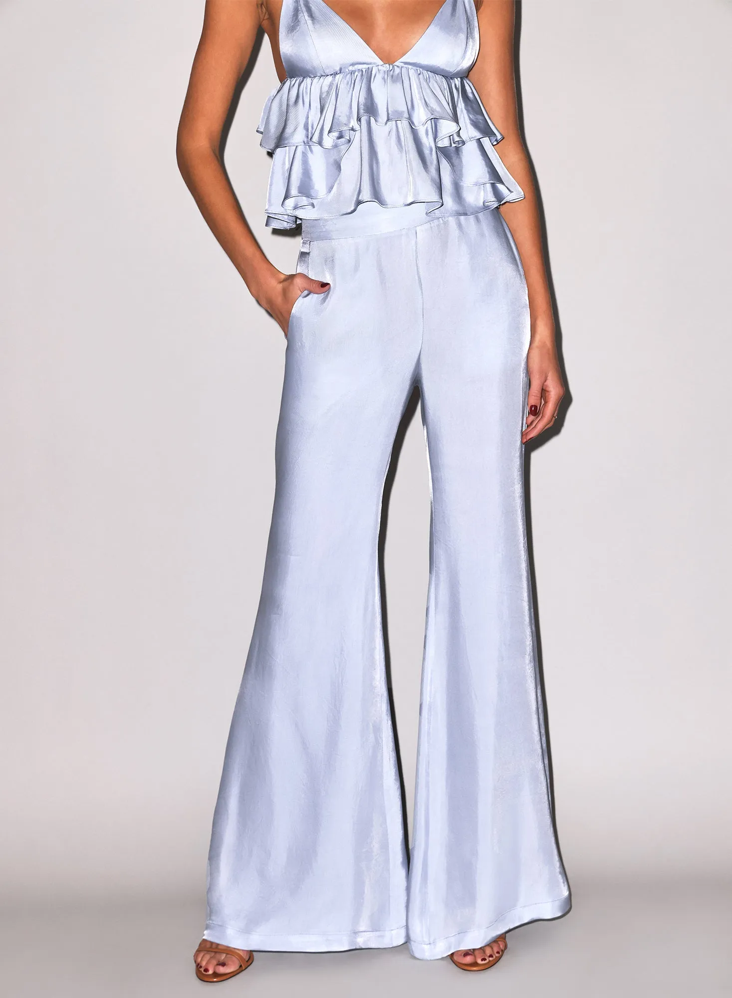Luxe Twill Flare Pant sold by Fleur du Mal product image thumbnail 2