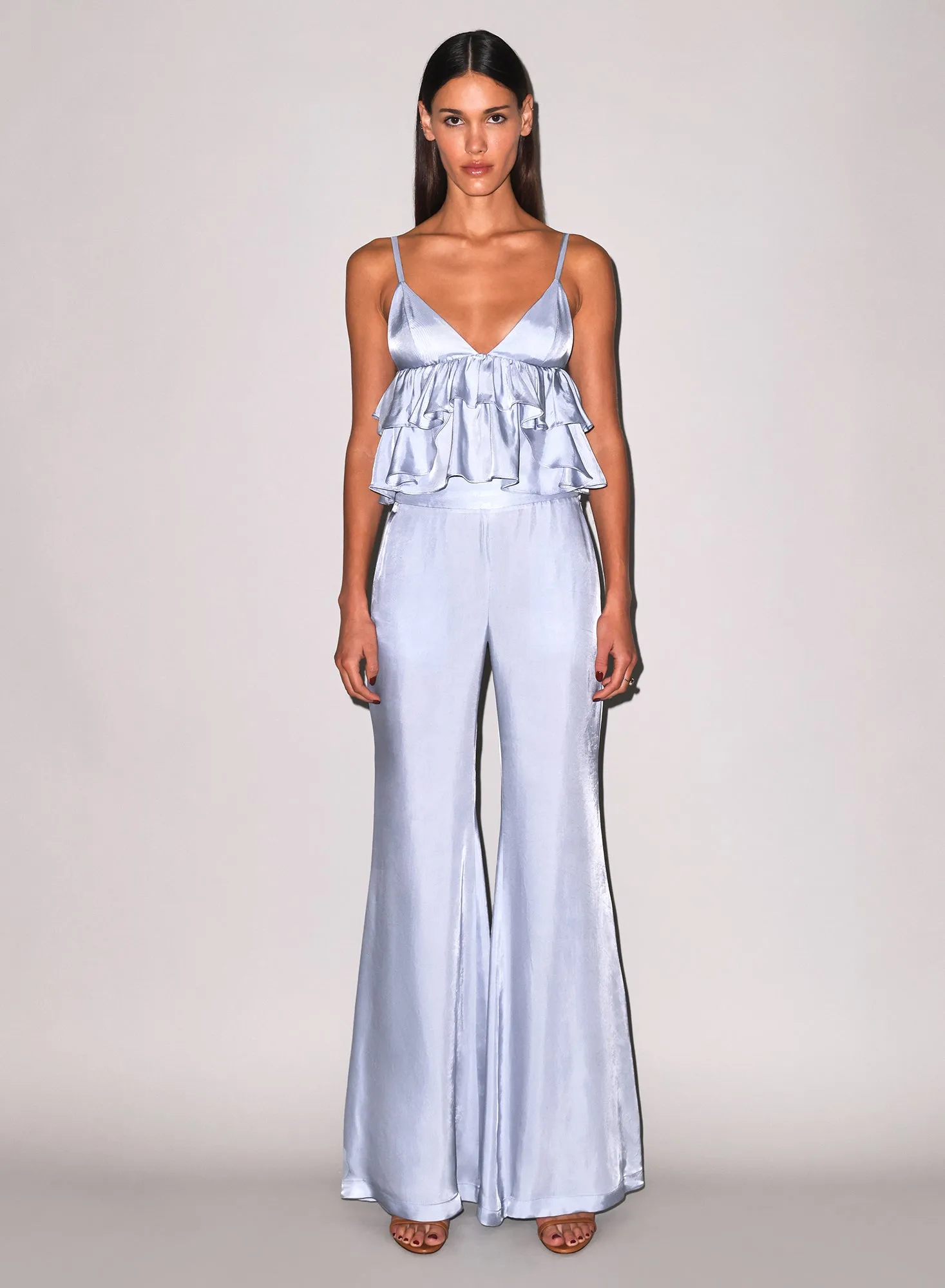 Luxe Twill Flare Pant sold by Fleur du Mal product image thumbnail 4