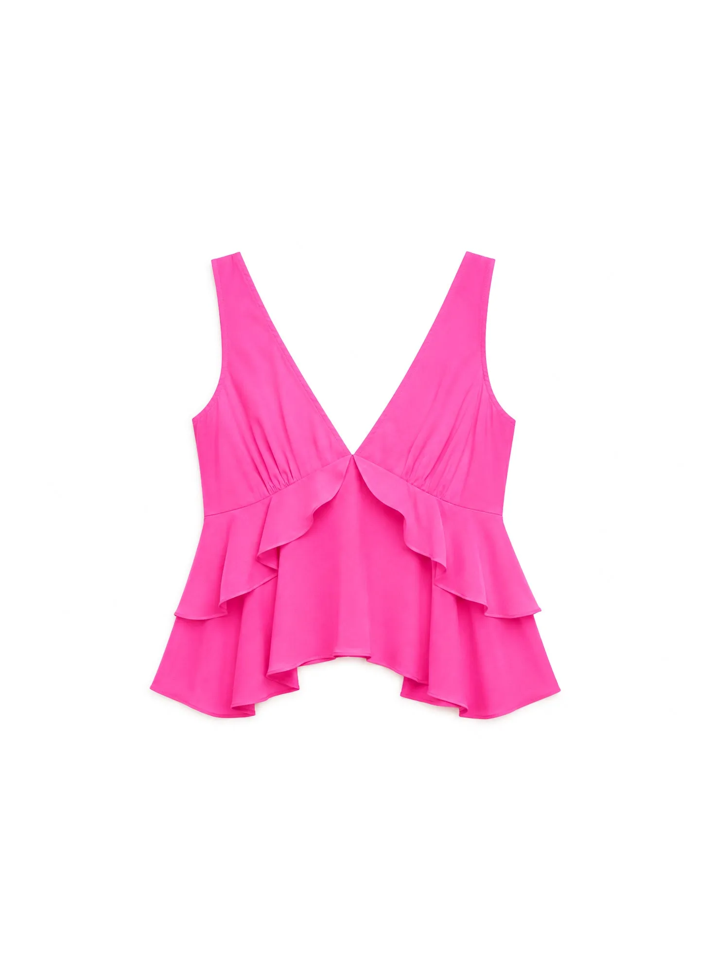 Silk Ruffle Top sold by Fleur du Mal product image thumbnail 3