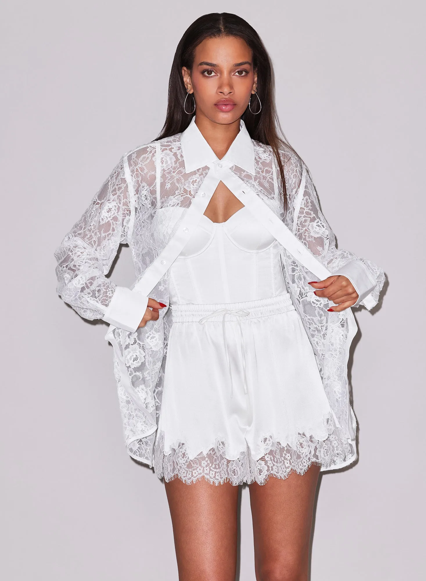 Juliet Silk & Lace Short sold by Fleur du Mal product image thumbnail 2