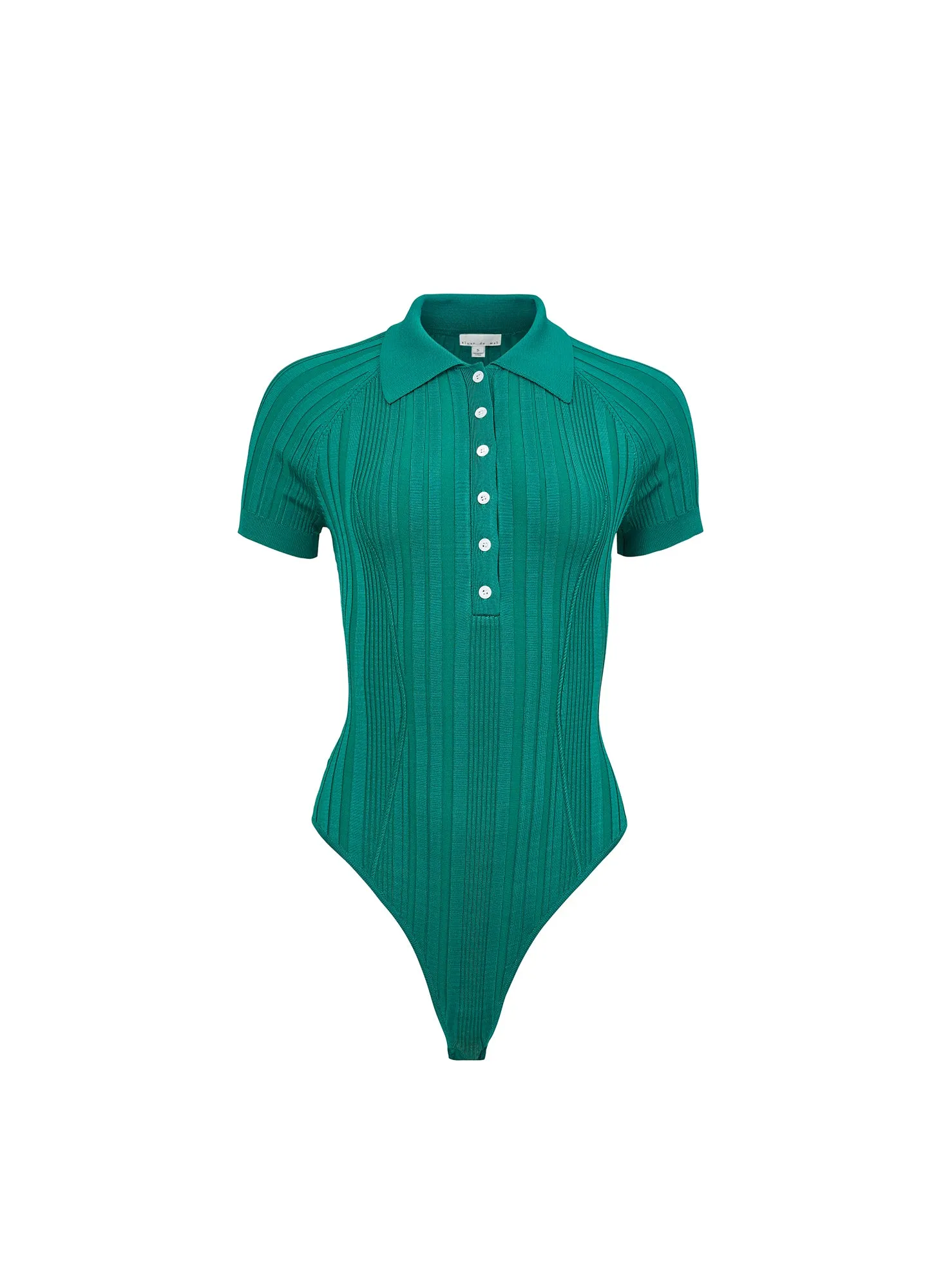 Rib Polo Bodysuit sold by Fleur du Mal product image thumbnail 4
