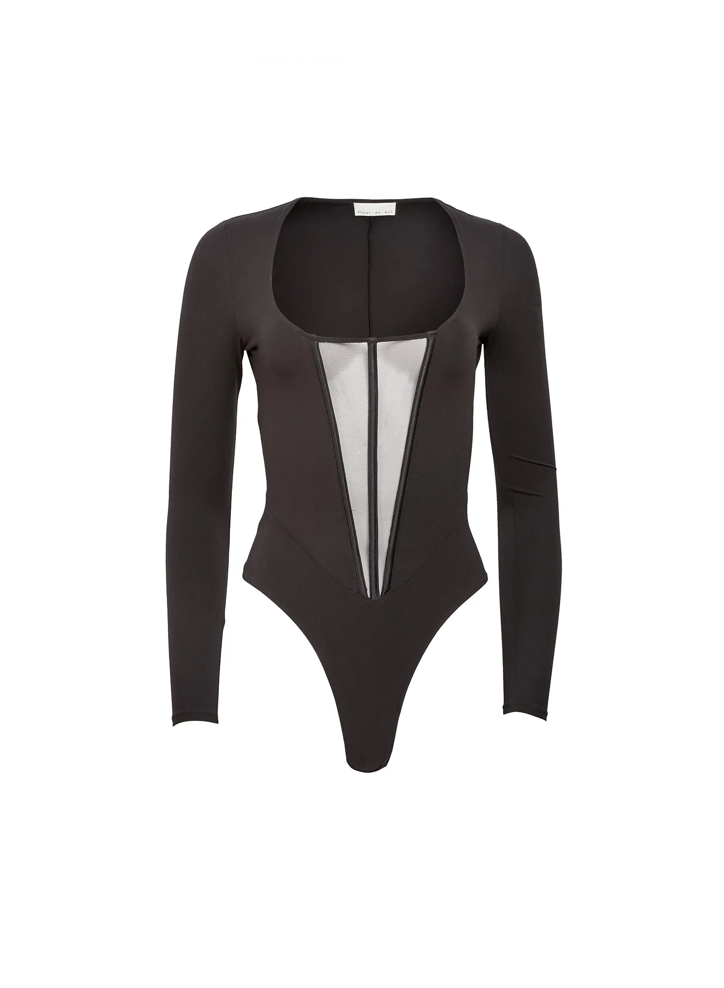Long Sleeve Jersey Bodysuit sold by Fleur du Mal product image thumbnail 4