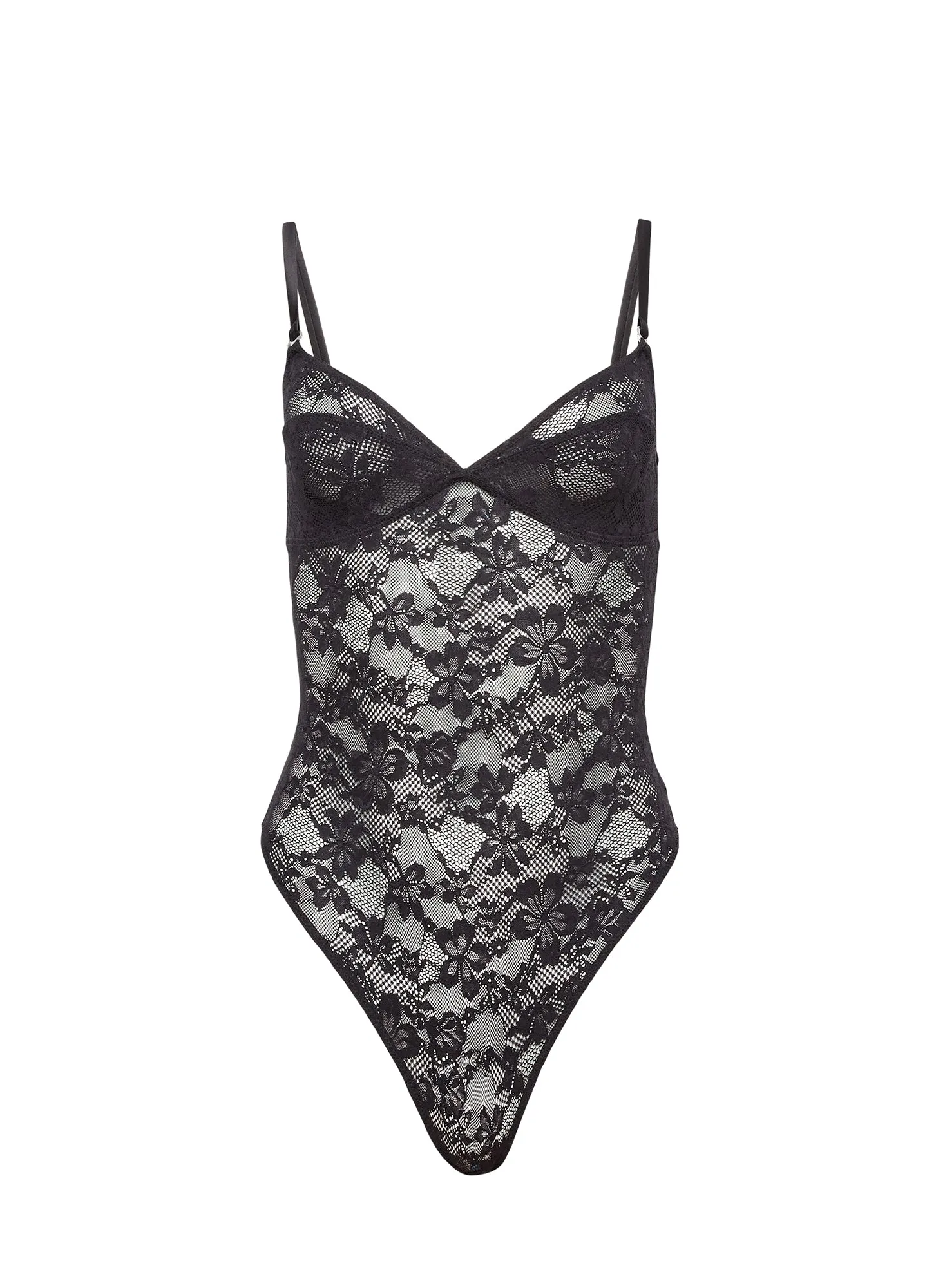 Le Stretch Lace Wireless Bodysuit sold by Fleur du Mal product image thumbnail 3