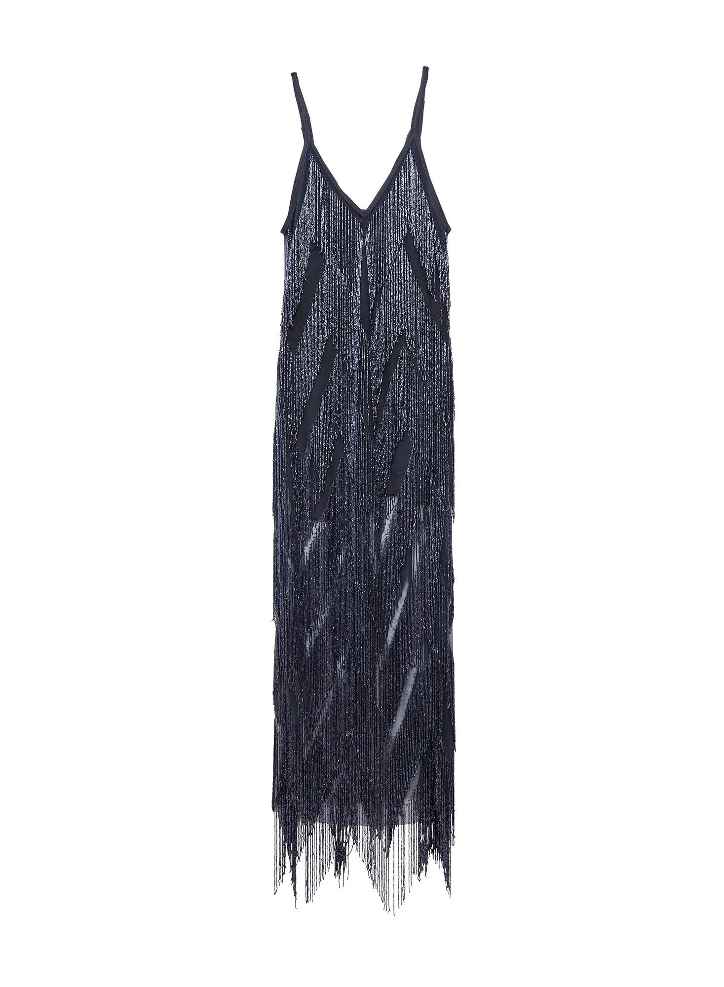 Beaded Fringe Dress with Slip sold by Fleur du Mal product image thumbnail 4