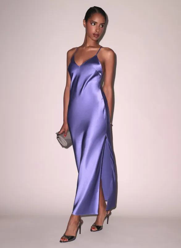 Maxi High Slit Slip Dress sold by Fleur du Mal