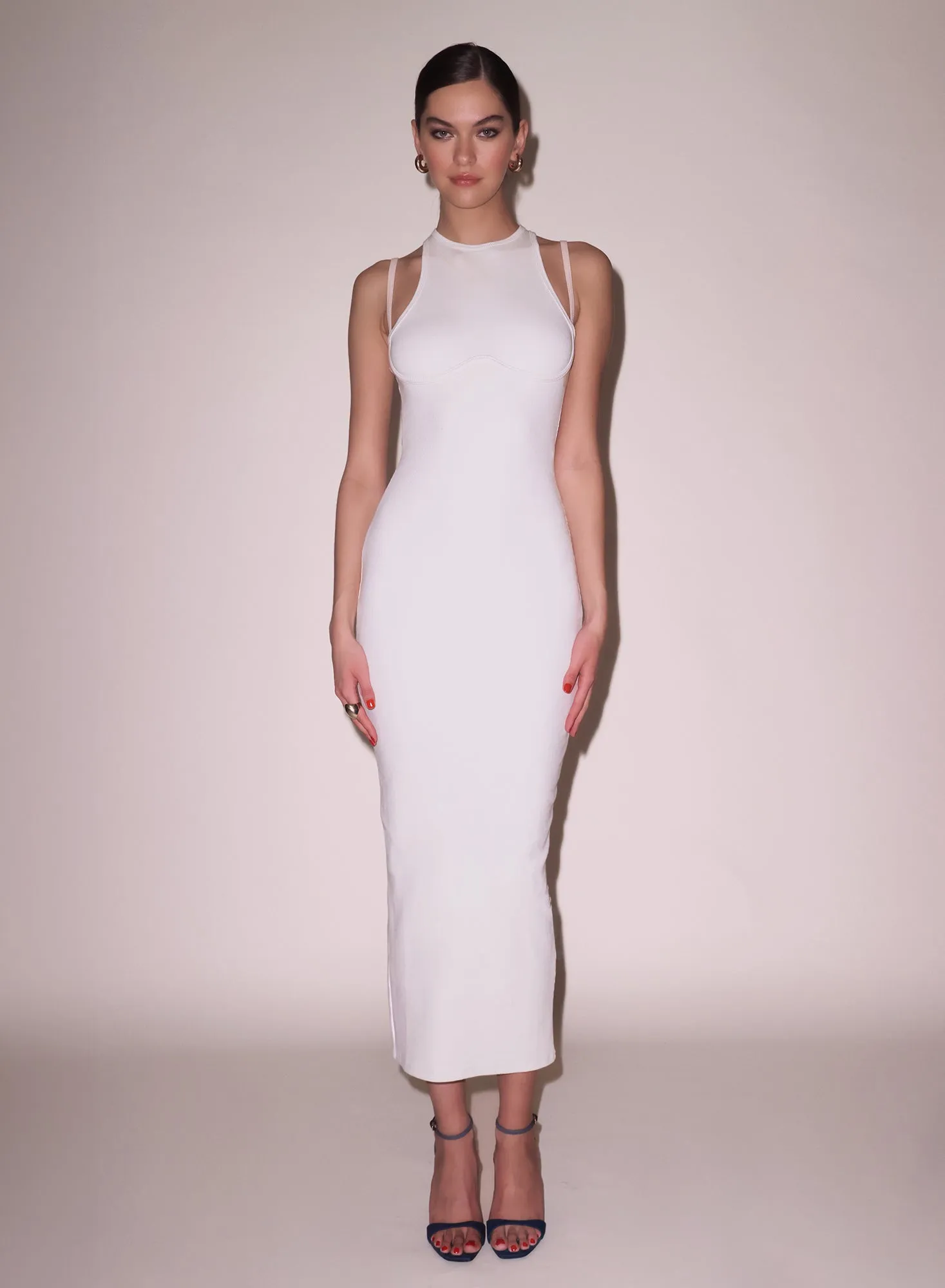 Strappy Ribbed Maxi Dress sold by Fleur du Mal
