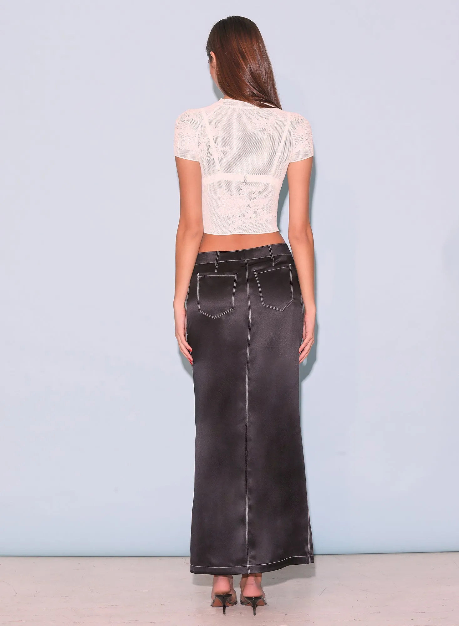 Lace Pointelle Tee sold by Fleur du Mal product image thumbnail 3