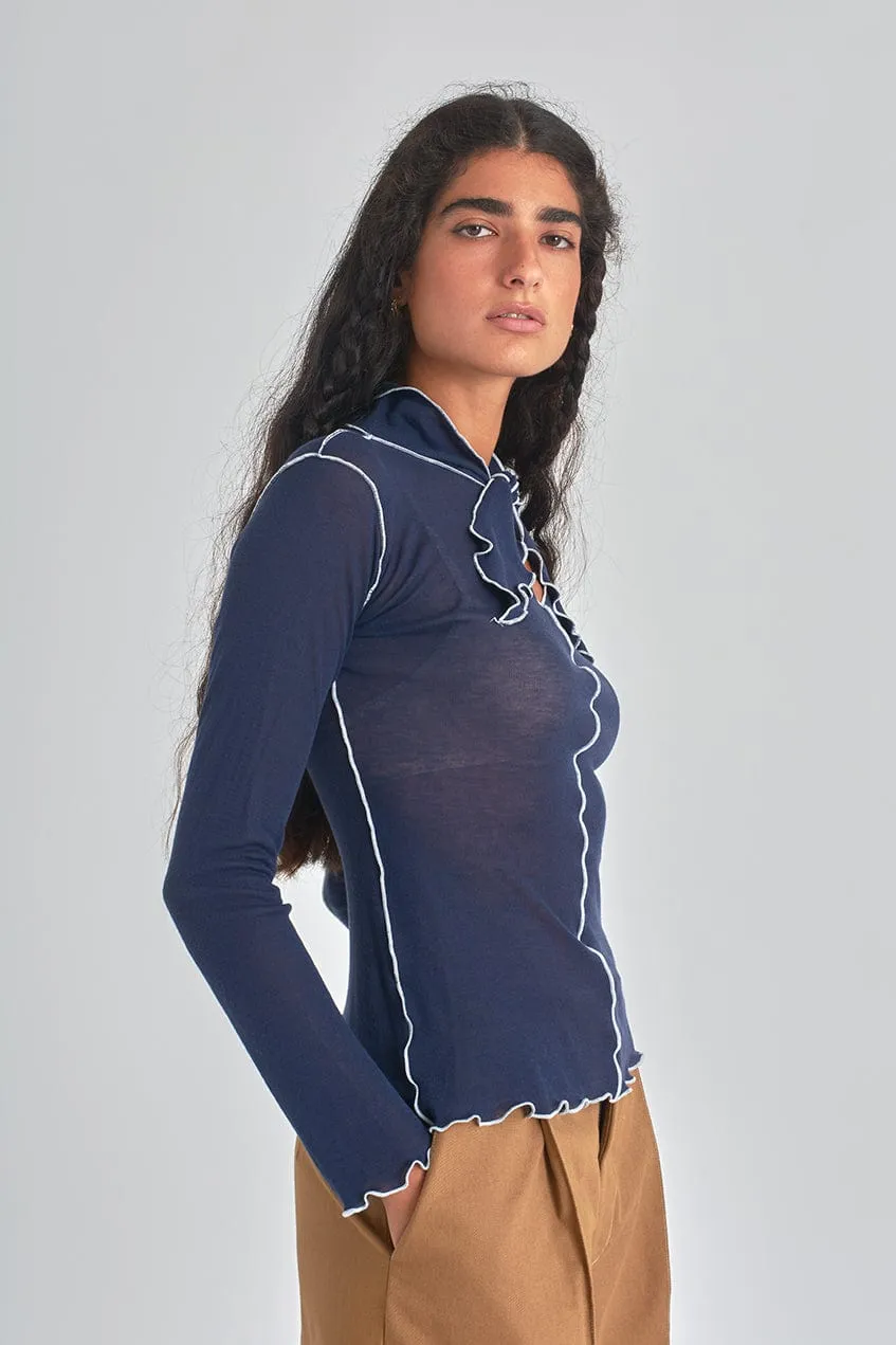 Pippa Top Navy sold by Eliza Faulkner product image thumbnail 5