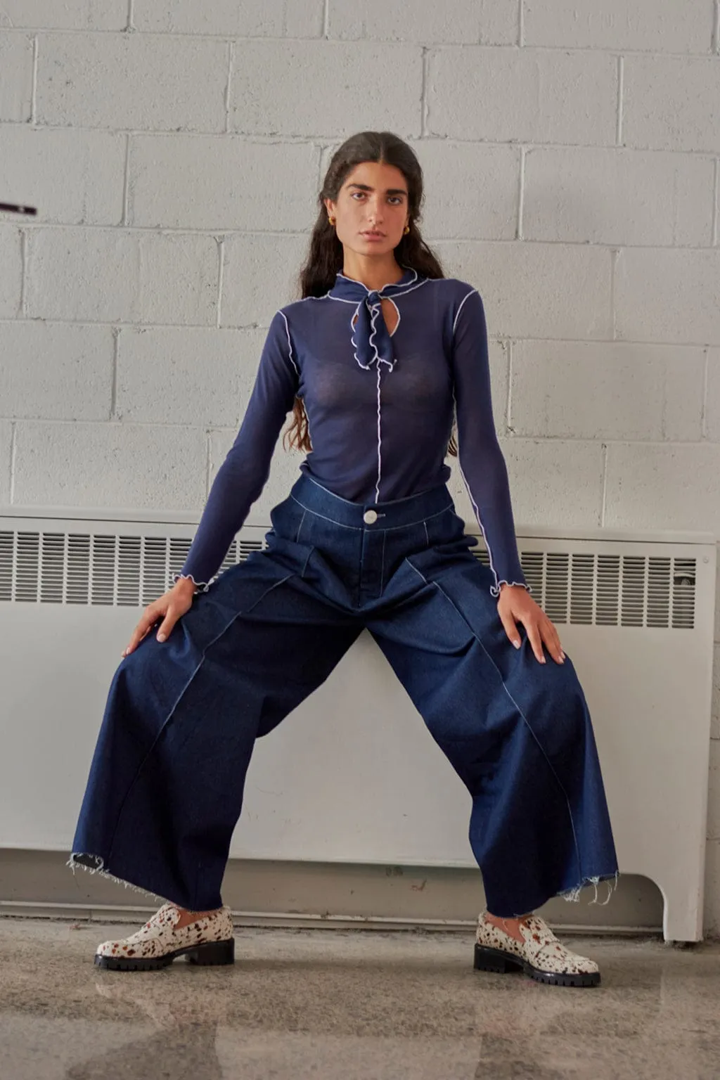 Pippa Top Navy sold by Eliza Faulkner product image thumbnail 2