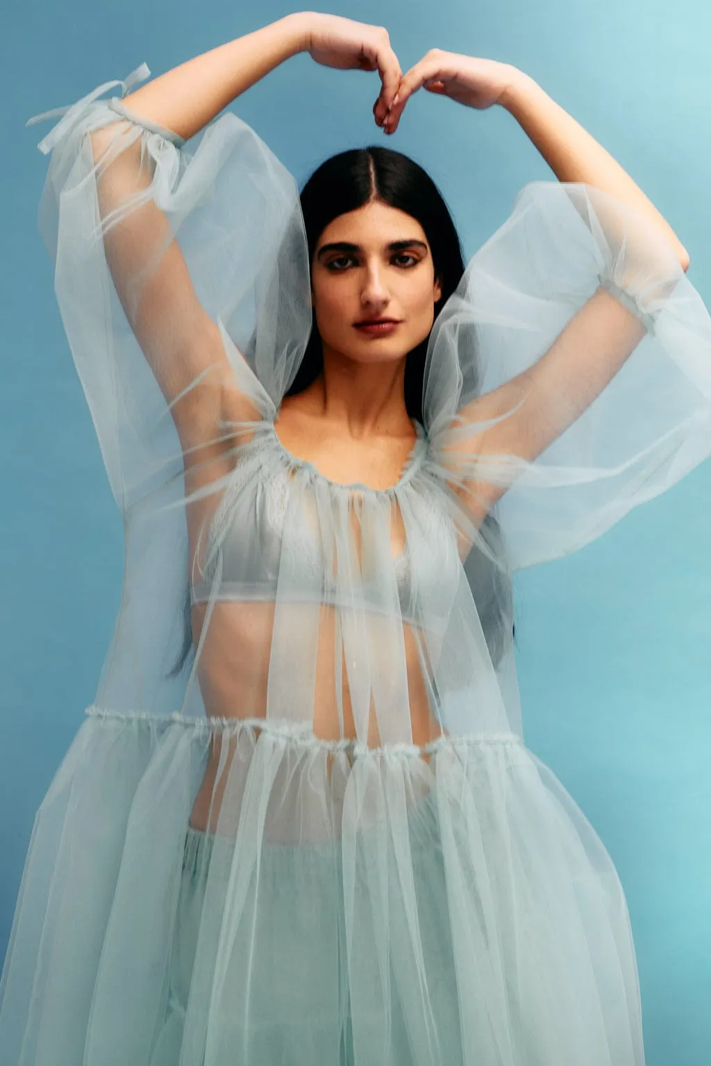 Fiona Tulle Seafoam Dress sold by Eliza Faulkner product image thumbnail 2