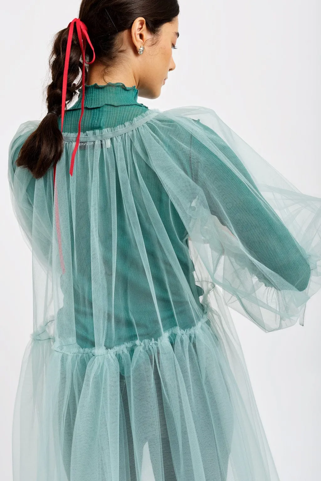 Fiona Tulle Seafoam Dress sold by Eliza Faulkner product image thumbnail 4