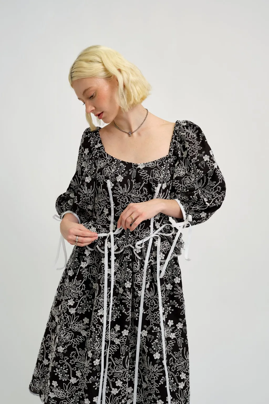 Pascale Dress Black Eyelet sold by Eliza Faulkner product image thumbnail 4