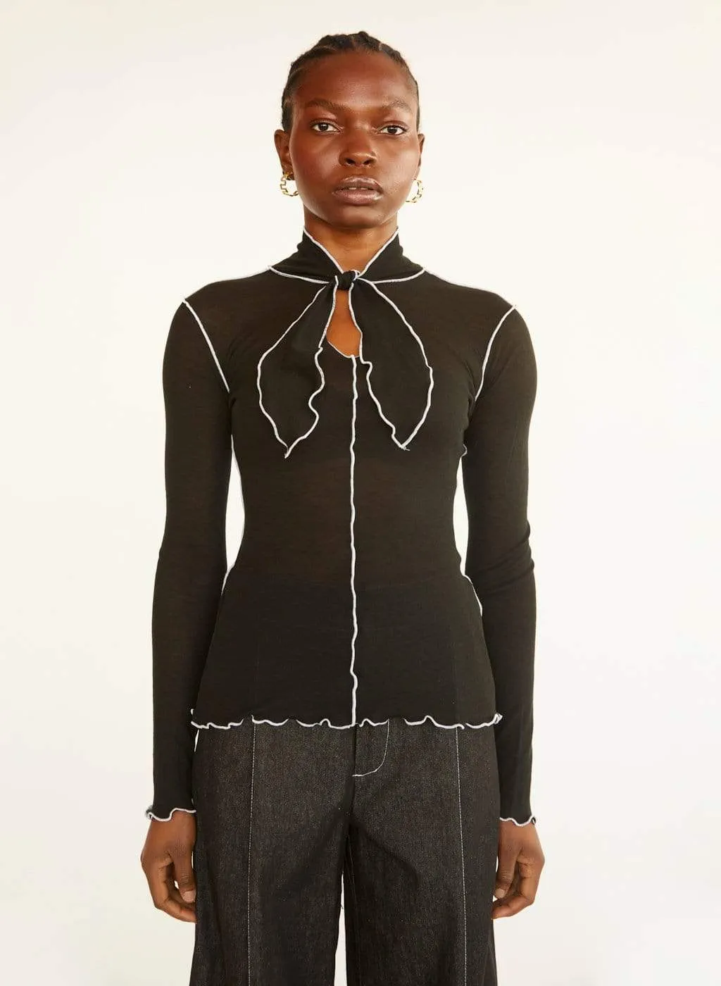 Pippa Top Black & White sold by Eliza Faulkner product image thumbnail 2