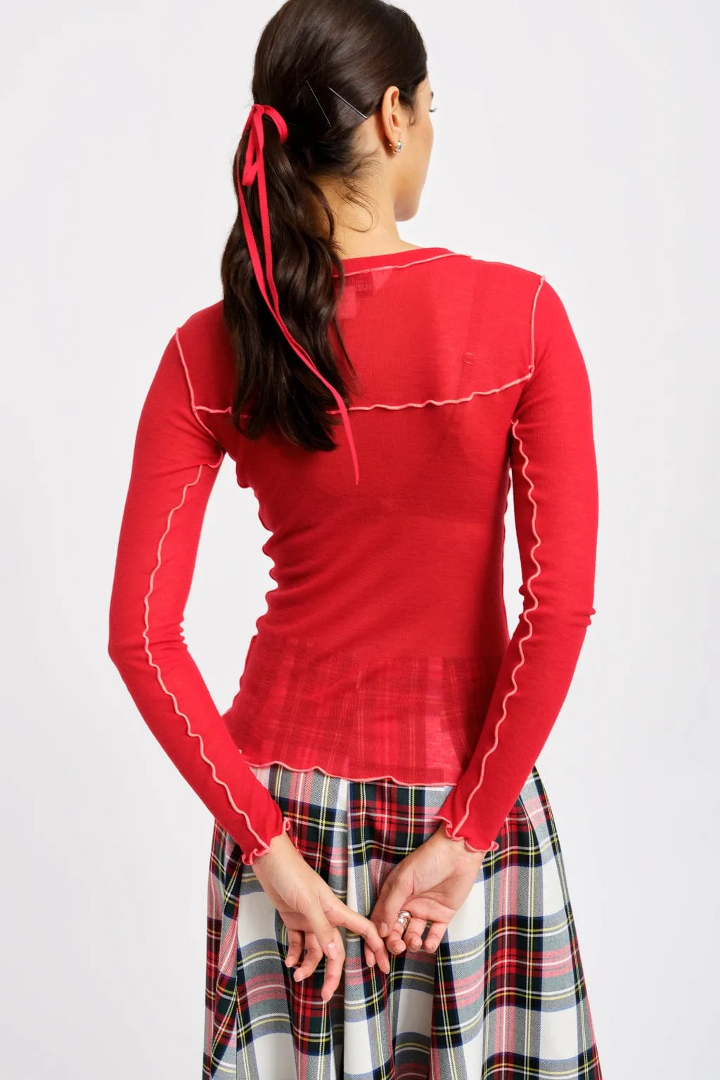Delia Top Red sold by Eliza Faulkner product image thumbnail 2