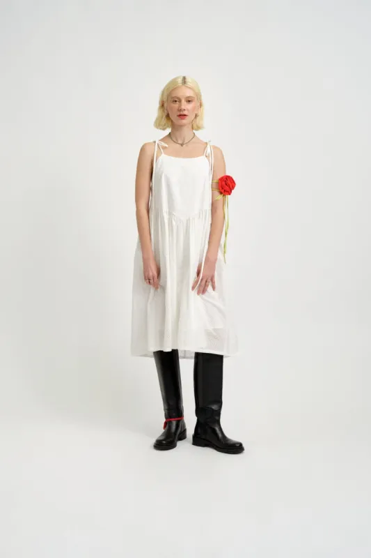 Amelie Dress White Eyelet sold by Eliza Faulkner