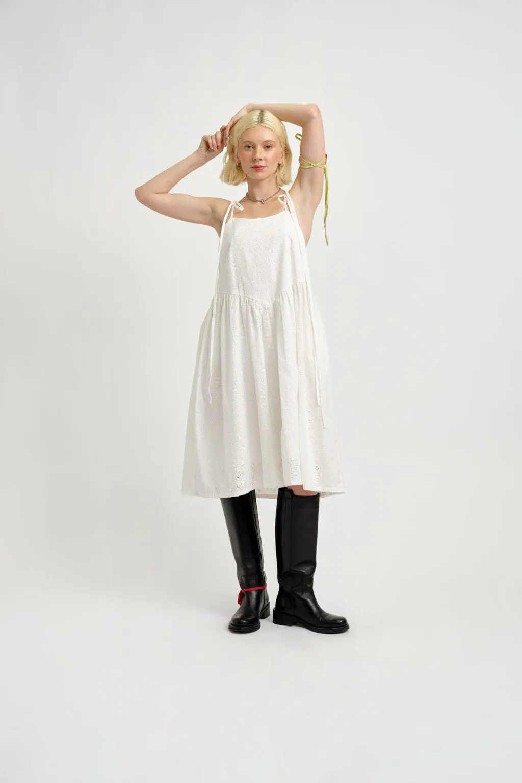 Amelie Dress White Eyelet sold by Eliza Faulkner product image thumbnail 2