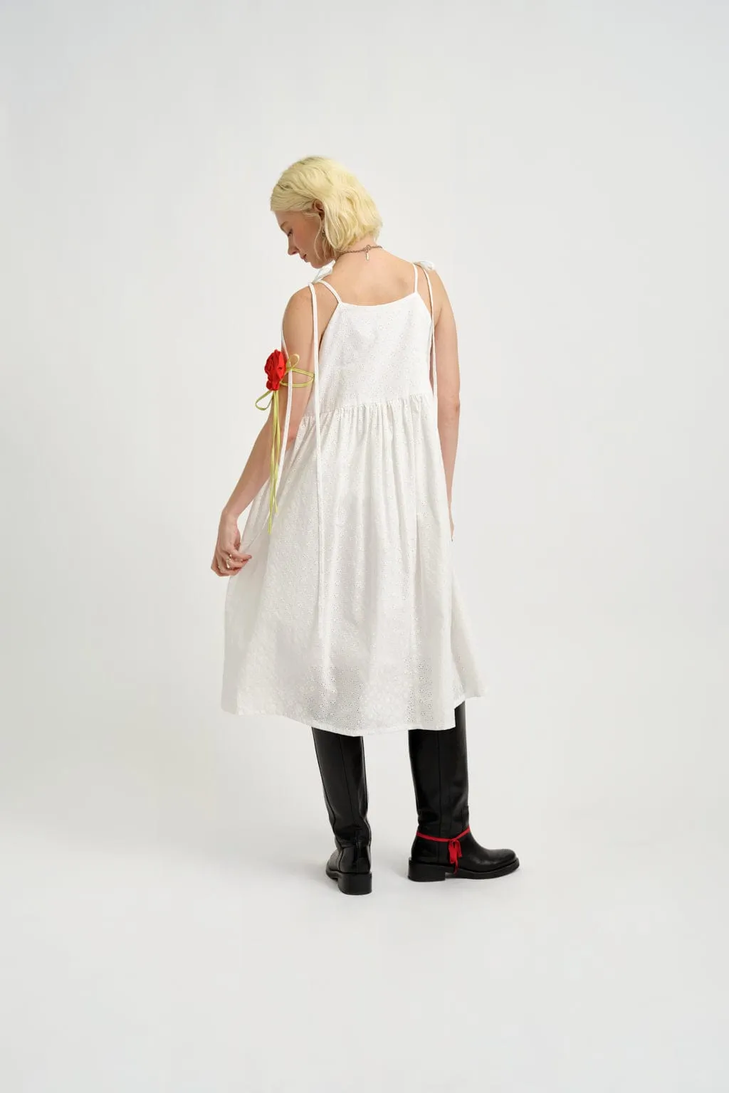 Amelie Dress White Eyelet sold by Eliza Faulkner product image thumbnail 3
