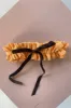 Scrunchie Garter Melon Linen sold by Eliza Faulkner
