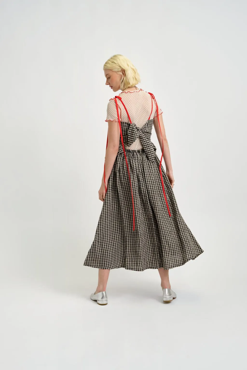 Tessa Dress Gingham Linen sold by Eliza Faulkner product image thumbnail 4
