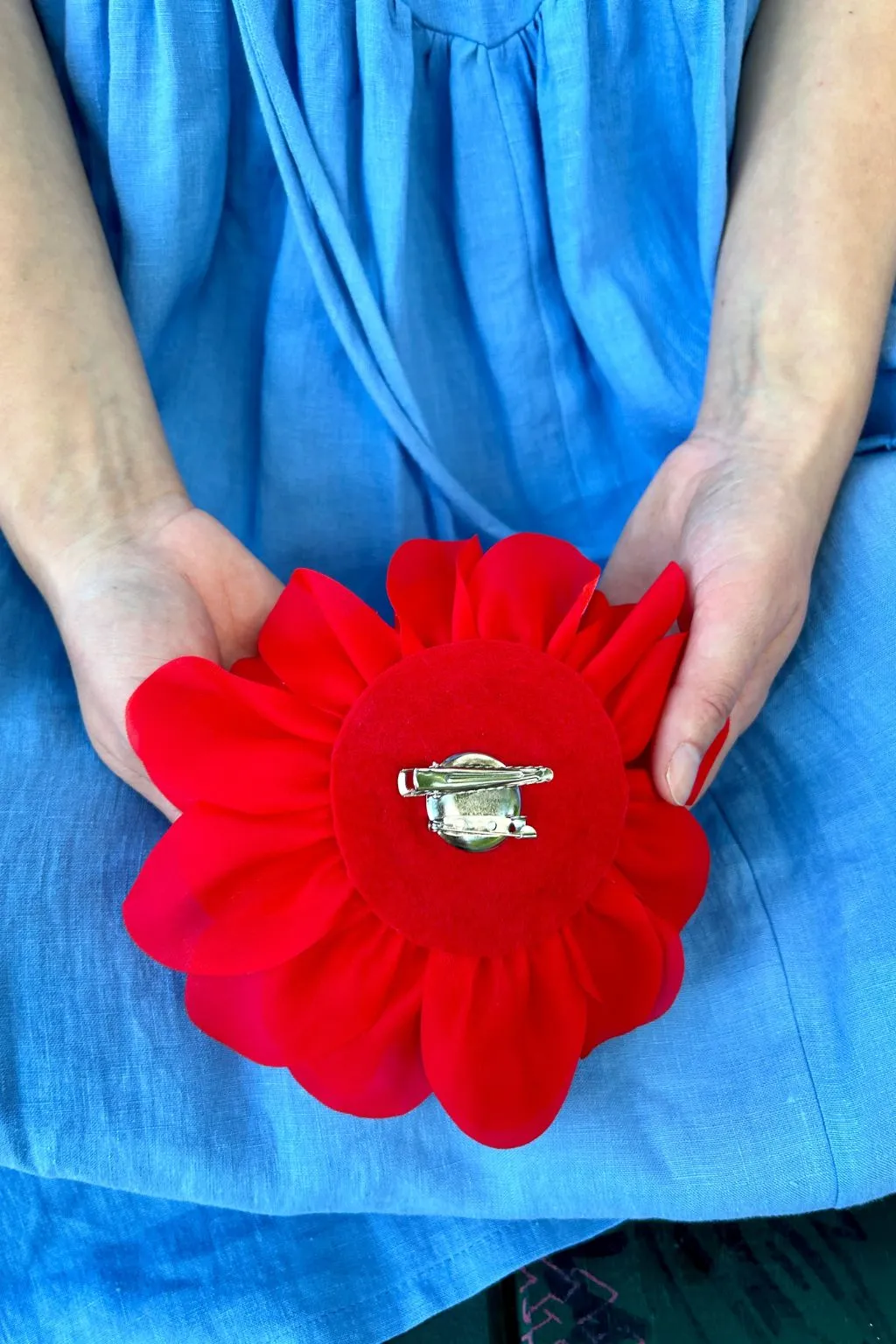 Red Flower Corsage sold by Eliza Faulkner product image thumbnail 4
