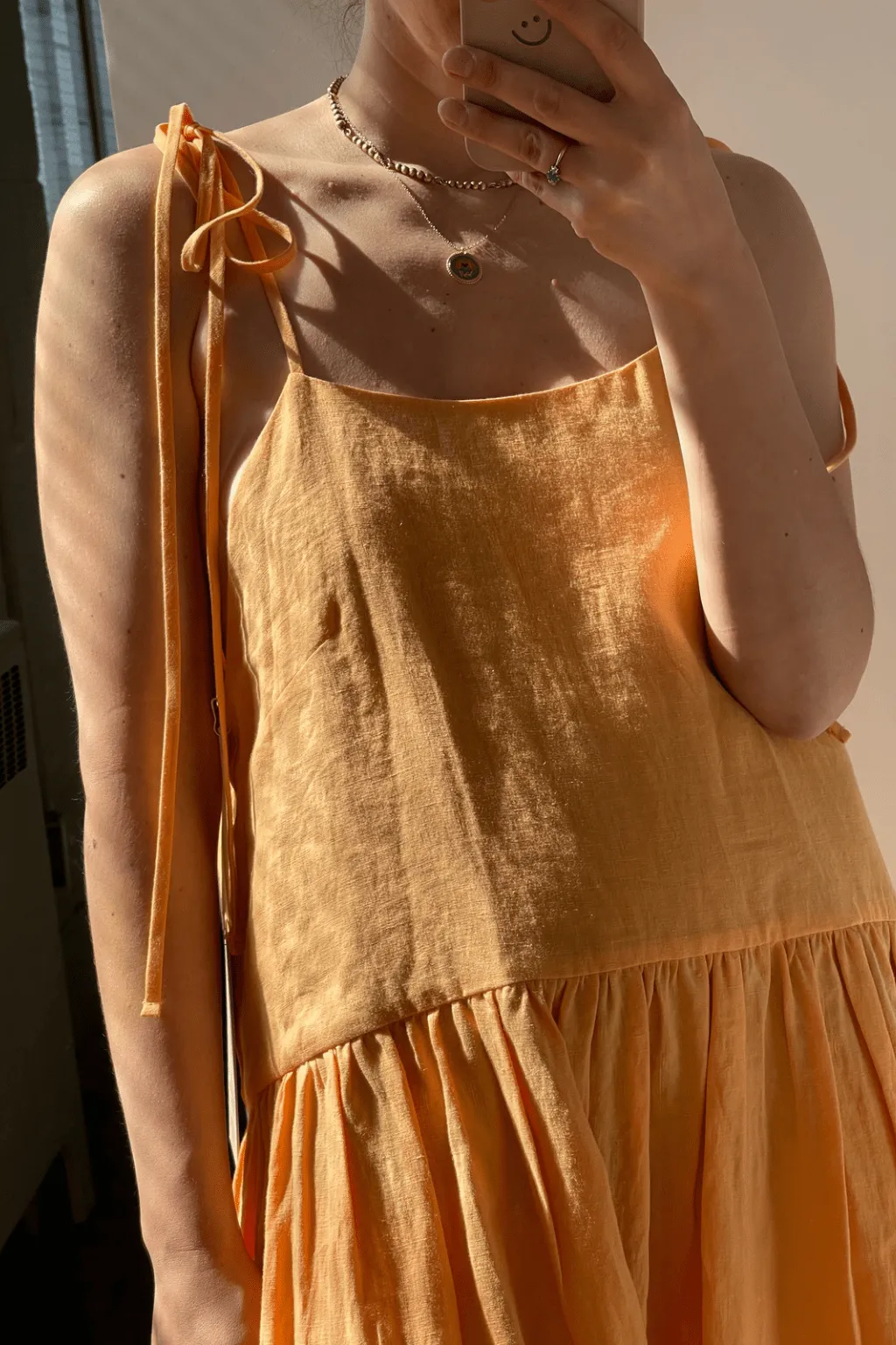 Tig Dress Melon Linen sold by Eliza Faulkner product image thumbnail 2