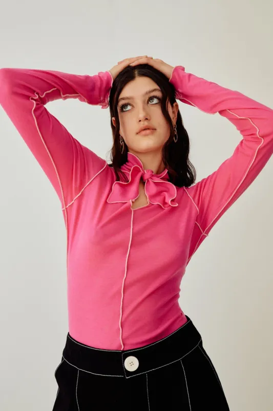 Pippa Top Barbie Pink sold by Eliza Faulkner